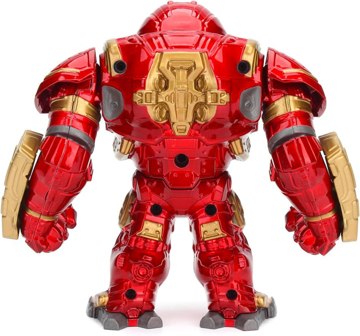 Jada Toys Marvel Figure Hulkbuster & Ironman, Cască deschisă și închisă, Figuri de colecție, Set, Die-Cast, Roșu, Dimensiune: 6 inch Hulkbuster & 2 inch Ironman Action figures Naty Shop