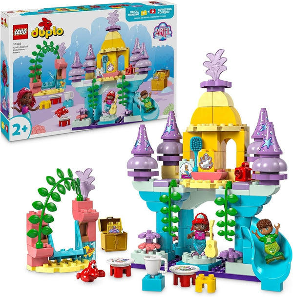 LEGO DUPLO | Disney Ariel's Magical Underwater Palace, jucărie educativă pentru Ariel sirena, castel subacvatic pentru copii cu vârsta de peste 2 ani 10435 Seturi de constructie Besuche den LEGO-Store Titlu implicit