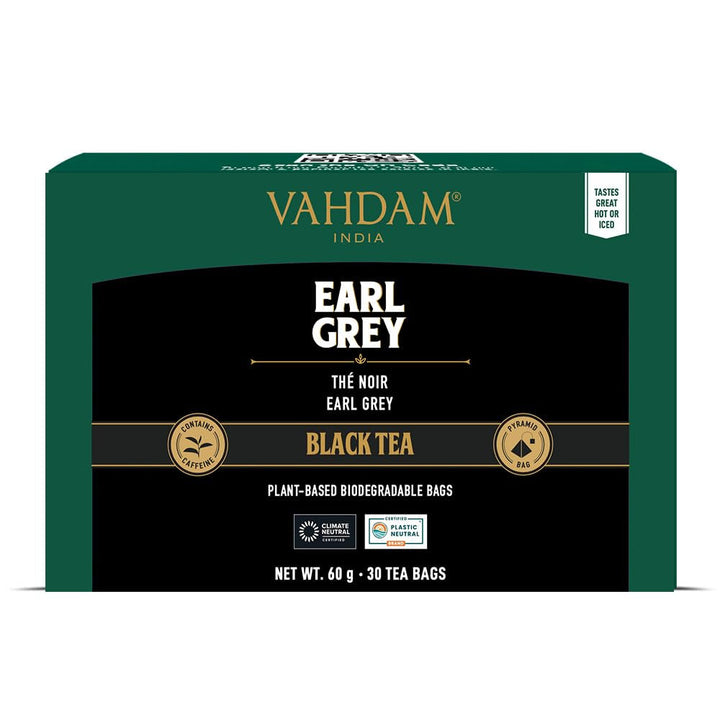 VAHDAM, ceai verde din Himalaya (30 pliculețe de ceai piramidale) 100% pur și aromat | Ceai verde natural cu frunze întregi | Proaspăt și direct de la sursa din India | Se prepară fierbinte sau rece