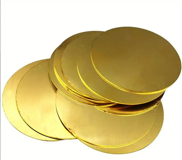 Mini zlaté disky na dorty, 100 kusů