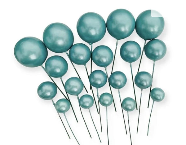 Set 20 sfere necomestibile, sfere verde sidef