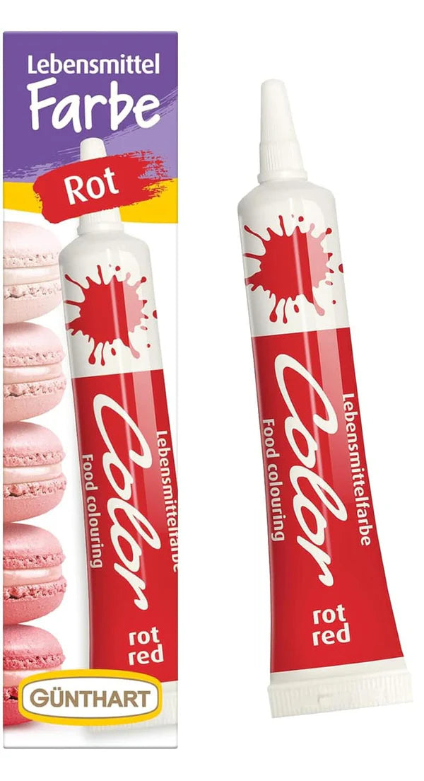 Günthart Backdecor 20 gramů, červená, ideální pro barvení glazury