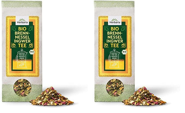 Amestec de ceai Herbaria trandafir-mentă bio 20 g - ceai din plante 100% bio - gust natural seducător și floral & numai ingrediente naturale - produs climatic neutru & ambalaj fără plastic