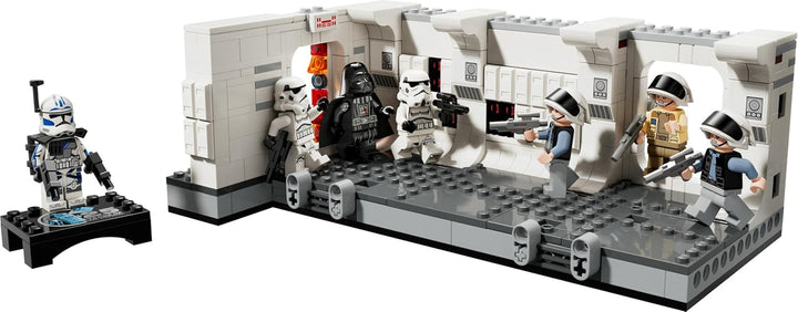 LEGO Star Wars Îmbarcarea pe Tantive IV, Jucărie de construcție pentru filmul O nouă speranță, Playset de fantezie pentru copii de colecționat, Idee de cadou pentru băieți și fete de peste 8 ani și pentru colecționari 75387 Seturi de constructie Besuche den LEGO-Store