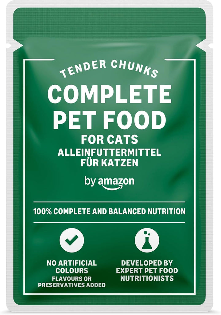 By Amazon Hrană pentru pisici, umedă, pentru pisici tinere, selecție mixtă în jeleu, 1,2Kg (12 pungi de 100G)