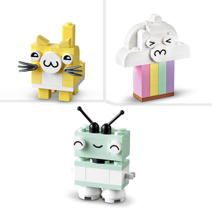 LEGO 11028 Classic Pastel Creative Building Set Brick Box, jucărie de construcție pentru fete și băieți cu vârsta de peste 5 ani Cu modele; înghețată, dinozaur, pisică și multe altele Seturi de constructie Besuche den LEGO-Store