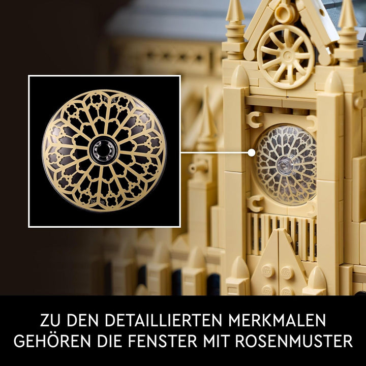 LEGO Architecture Notre-Dame De Paris, piesă de colecție pentru adulți, suvenir din Franța, cadou pentru femei, bărbați, globetrotteri și toți pasionații de istorie, model arhitectural 21061 Seturi de constructie Besuche den LEGO-Store