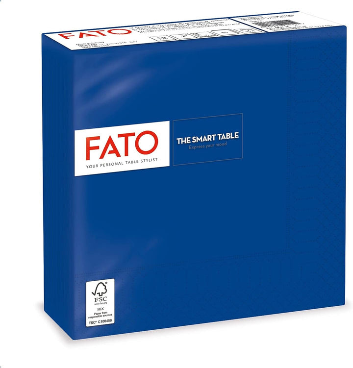 Fato - Șervețele de hârtie de unică folosință, Ideale pentru prânzuri informale și bufete, Pachet de 40 de șervețele, Dimensiune 38X38, Pliate 4 ori, 2 straturi, Culoare Bordeaux, 100% hârtie din celuloză pură, FSC