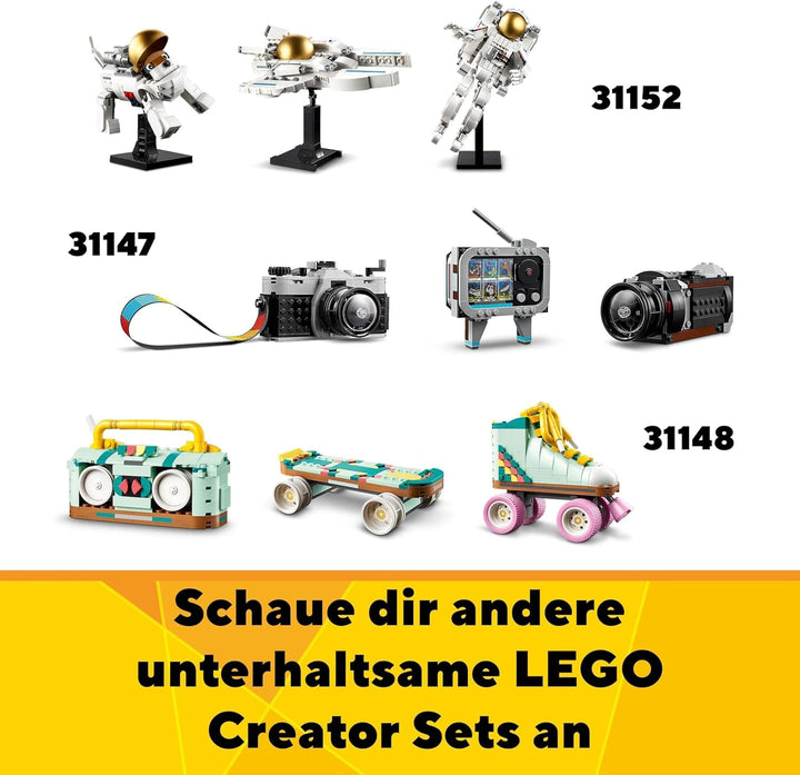LEGO Creator 3In1 Set de stropitoare cu flori, decorare cameră copii, construiește o stropitoare cu buchet de flori, cizme de cauciuc sau 2 păsări de jucărie, cadou creativ pentru fete și băieți de la 8 ani 31149 Seturi de constructie Besuche den LEGO-Store