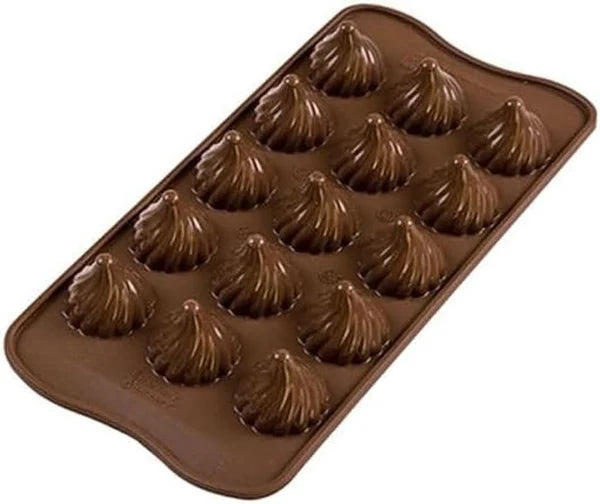 Silikomart 199384, 3D Flame Chocolate Porma