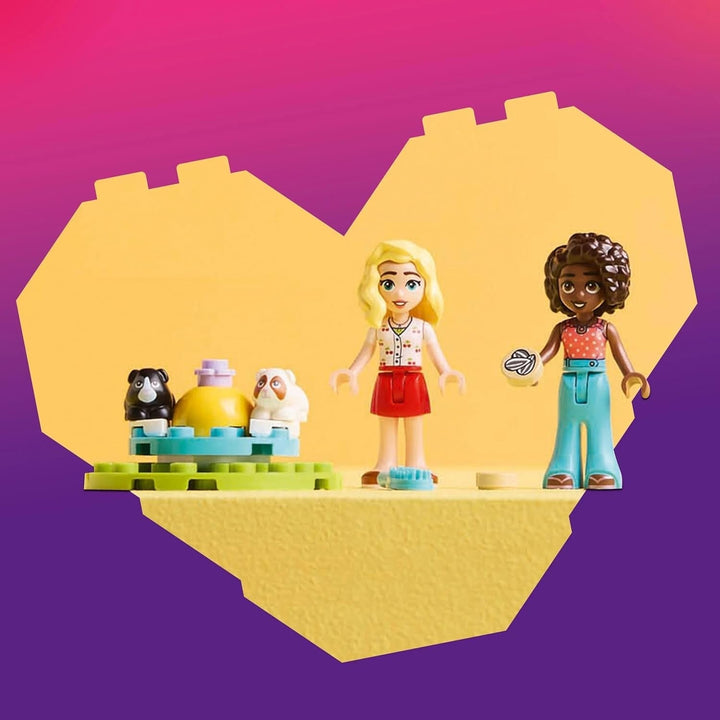 Loc de joacă pentru porcușorul de Guineea LEGO Friends, set de construcție și joacă pentru jocuri de rol imaginative cu 2 minifigurine și 2 animale, jucărie pentru fete de la 5 ani, set de animale 42640 Seturi de constructie Besuche den LEGO-Store