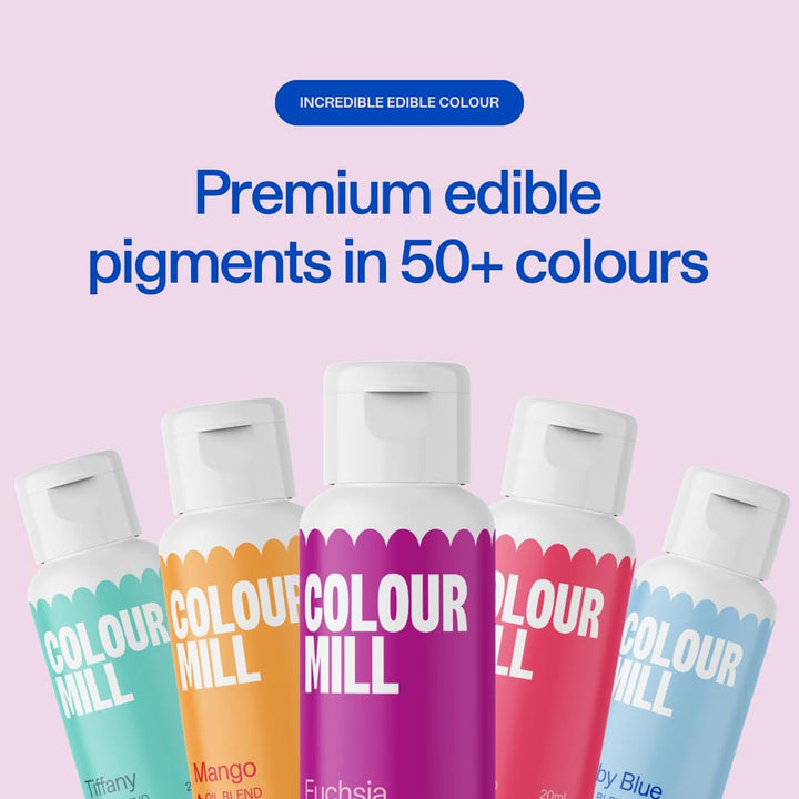 Colorant alimentar pe bază de ulei Colour Mill Blend Violet - Colorant alimentar pentru ciocolată, fondant, brioșe, prăjituri, copt, macaroane - Colorant alimentar pentru decorarea torturilor - 100 ml