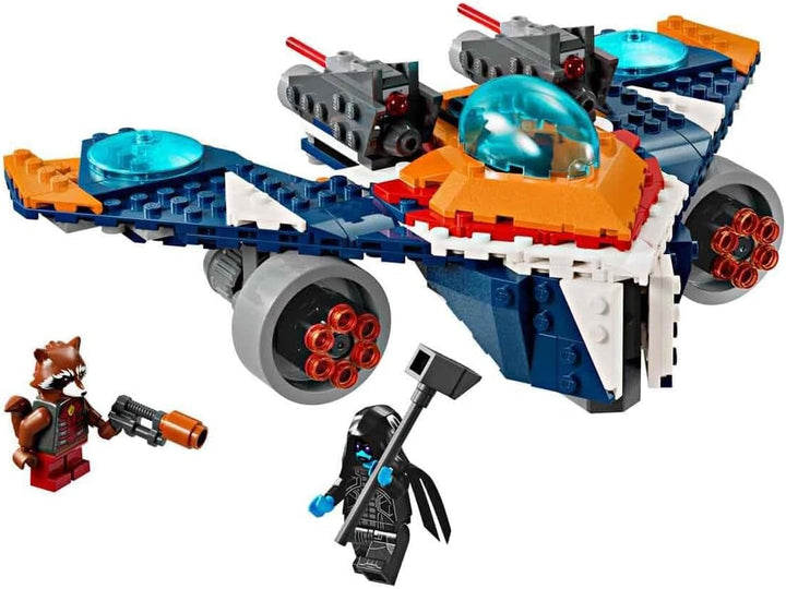 LEGO Marvel Rockets Spaceship Vs. Ronan, set cu navă spațială construibilă, jucărie cu supereroi din Gardienii Galaxiei cu figuri, cadou pentru băieți și fete de la 8 ani 76278 Seturi de constructie Besuche den LEGO-Store