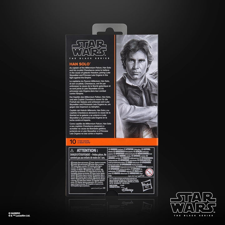 Star Wars Seria Neagră Han Solo, Star Wars: O speranță Figură de acțiune premium de colecționat (15 cm) Action figures Naty Shop
