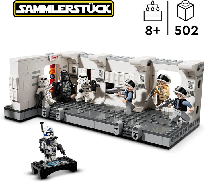 LEGO Star Wars Îmbarcarea pe Tantive IV, Jucărie de construcție pentru filmul O nouă speranță, Playset de fantezie pentru copii de colecționat, Idee de cadou pentru băieți și fete de peste 8 ani și pentru colecționari 75387 Seturi de constructie Besuche den LEGO-Store