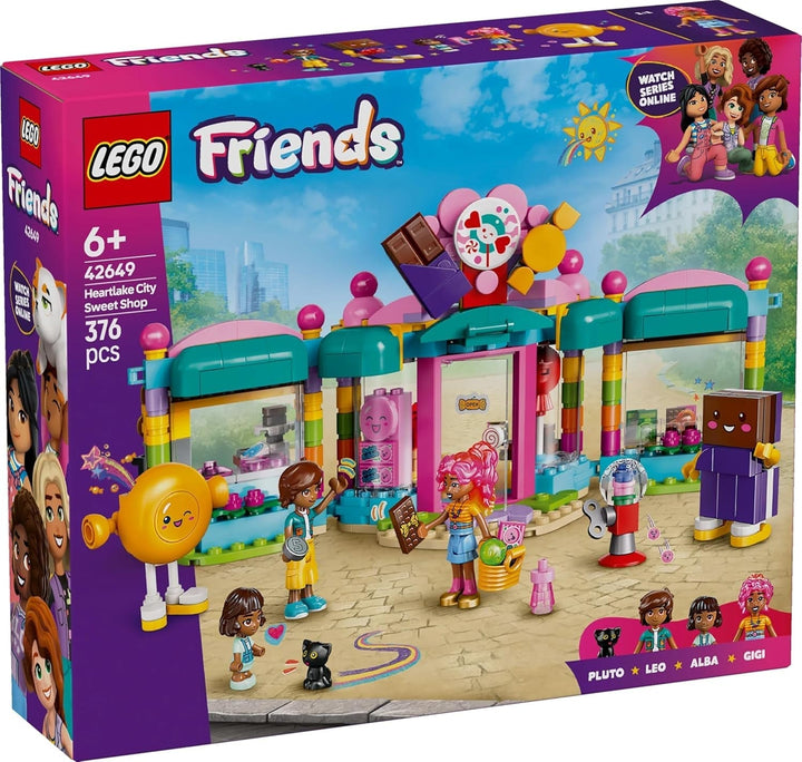LEGO Friends Heartlake City Shop, set de joacă pentru fete cu vârsta peste 6 ani, joc de rol cu 2 mini-doll-uri, jucărie cu micro-doll și pisică 42649 Seturi de constructie Besuche den LEGO-Store