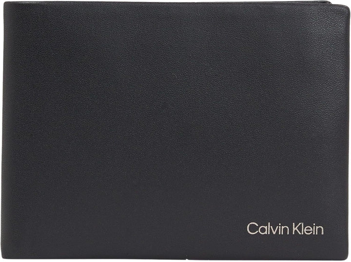 Calvin Klein Bifold pentru bărbați Ck Concise 5cc W/Coin L K50k510599 Portofele Portofel Barbati Naty Shop Negru Os