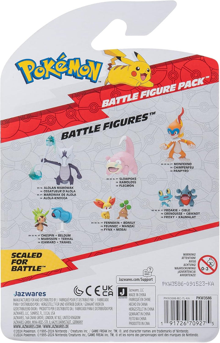 Pokémon PKW3586 - Battle Figure Pack - Pikachu și Schiggy, figuri oficiale detaliate, 5 cm fiecare Action figures Naty Shop