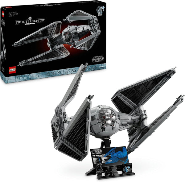 LEGO Star Wars Tie Interceptor, set de construcție creativă din seria Ultimate Collector pentru adulți, model de cărămidă Starfighter, cadou pentru fani, piesă de colecție, set Ucs 75382 Seturi de constructie Besuche den LEGO-Store Titlu implicit