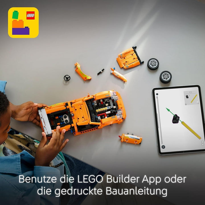 LEGO Technic Fast and Furious Toyota Supra MK4 - Mașină de jucărie - Cu motor cu 6 cilindri și uși care se deschid - Set de modele pentru băieți și fete de peste 9 ani - Idee de cadou pentru ziua de naștere 42204 Seturi de constructie Besuche den LEGO-Store