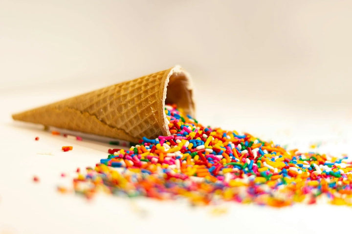 RUF Sprinkles de zahăr colorat în culori curcubeu, 1 kilogram Sprinkles Naty Shop