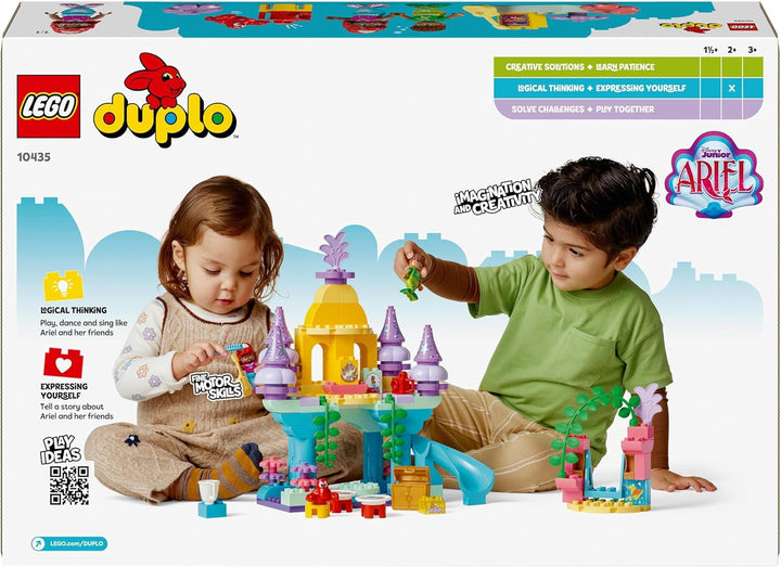 LEGO DUPLO | Disney Ariel's Magical Underwater Palace, jucărie educativă pentru Ariel sirena, castel subacvatic pentru copii cu vârsta de peste 2 ani 10435 Seturi de constructie Besuche den LEGO-Store