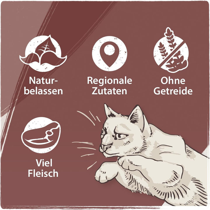 Venandi Animal - Hrană umedă premium pentru pisici - Beef as monoprotein 6-pack (6 X 400 G), fără cereale, monoproteină