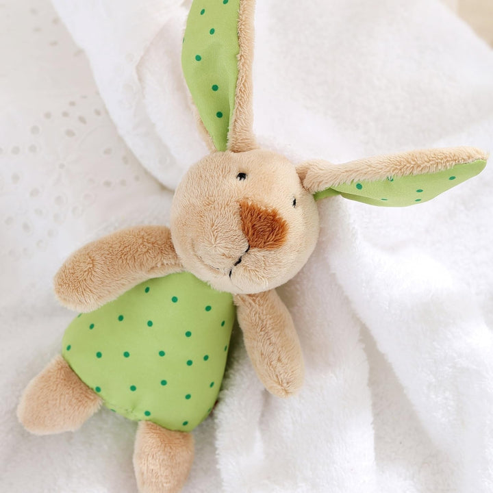 Sigikid 41169 Rattle rabbit Red Stars fete și băieți jucărie pentru copii recomandată de la naștere verde Jucarii Bebe Naty Shop