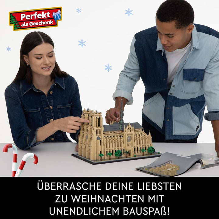LEGO Architecture Notre-Dame De Paris, piesă de colecție pentru adulți, suvenir din Franța, cadou pentru femei, bărbați, globetrotteri și toți pasionații de istorie, model arhitectural 21061 Seturi de constructie Besuche den LEGO-Store