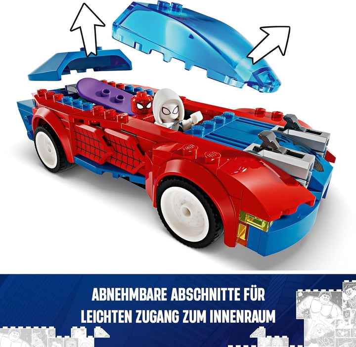 LEGO Marvel Spider-Man Race Car & Venom Green Goblin, jucărie Spidey pentru jocuri de rol cu figuri de supereroi și mașină construibilă, cadou pentru copii, băieți și fete de la 7 ani 76279 Seturi de constructie Besuche den LEGO-Store