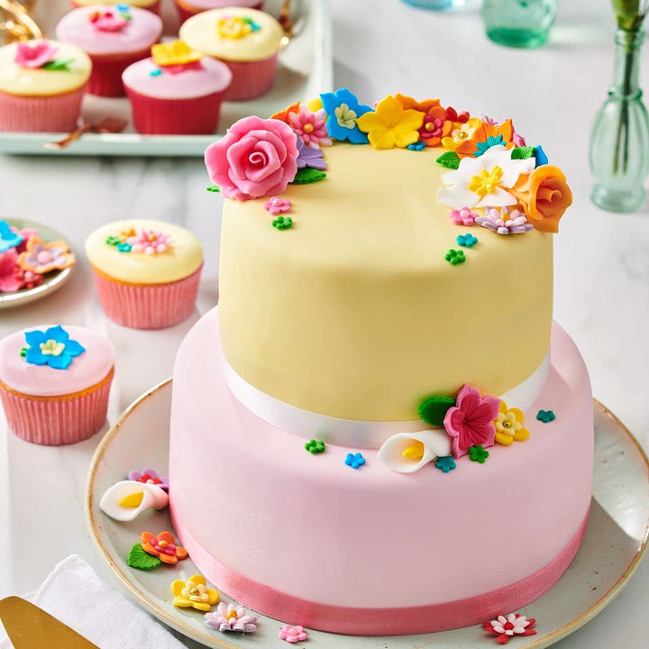 Fondant Funcakes cu aromă de bezea: Ușor de utilizat, fin, flexibil, moale și maleabil, perfect pentru decorarea torturilor, kosher și fără gluten. 1 kg