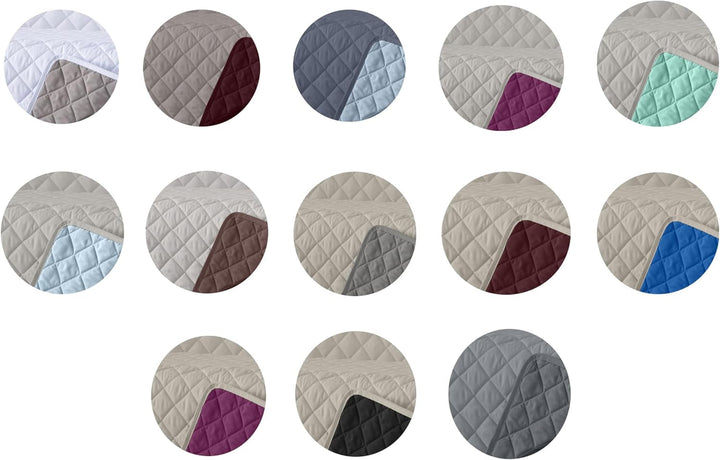 Estoralis | AVA | Cuvertură Boutique Reversibilă | Pentru toate anotimpurile | Culoare - gri/albastru | Pentru pat de 140/150/160 cm. pat. (250 X 270 Cm. Ancho X Alto) | Cuvertură cu matlasare Plapumi si pilote Naty Shop