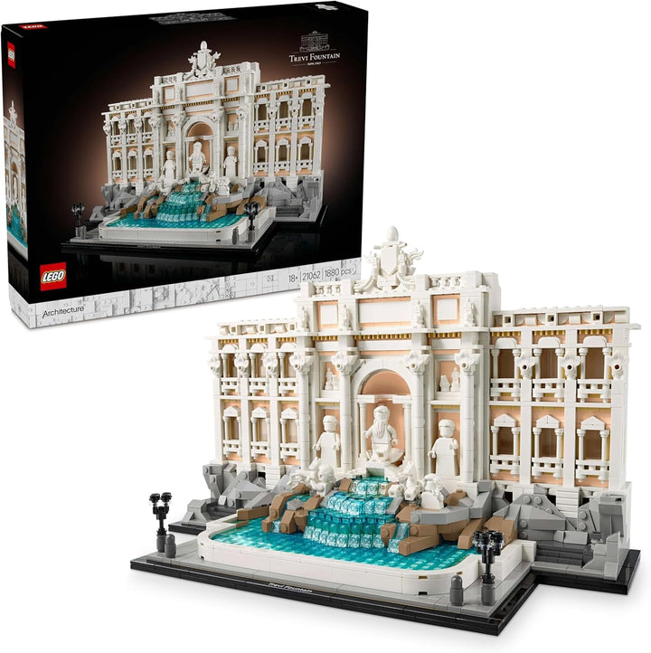 LEGO Architecture Trevi Fountain - Model al unui punct de reper din Roma cu sculpturi Minifigures - piesă de colecție pentru birou și sufragerie - cadou pentru adulți și iubitori de arhitectură 21062 Seturi de constructie Besuche den LEGO-Store Titlu implicit