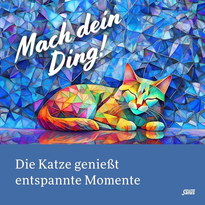 Salus - Ceai Krafttier - Pisica liniștită - 1X 15 pliculețe filtru (28,5 g) - Ceai de plante mentolat cu ashwagandha - organic