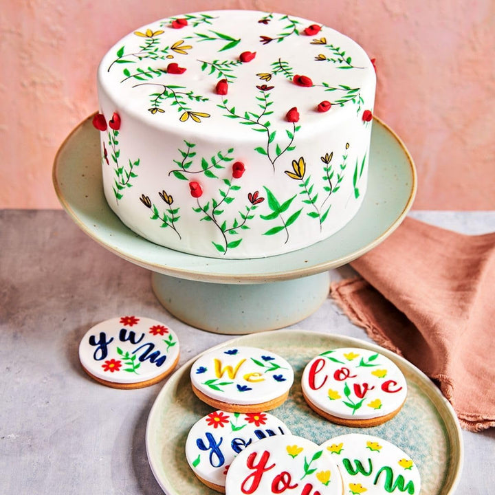 Pixuri colorante alimentare Funcakes, maro, cu vârf flexibil pentru linii groase și subțiri, pix comestibil pentru fursecuri, prăjituri, fondant și multe altele, ideal pentru personalizare, certificat Halal