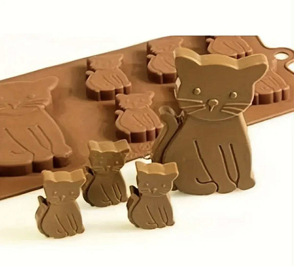 Mulaj din silicon în forma de pisica