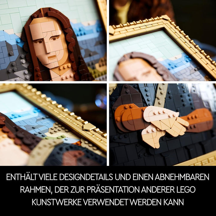 LEGO Art Mona Lisa, set pentru adulți, pictură de Leonardo Da Vinci pentru agățat, activitate creativă pentru bărbați și femei, cadou pentru iubitorii de artă, artă renascentistă italiană 31213 Seturi de constructie Besuche den LEGO-Store