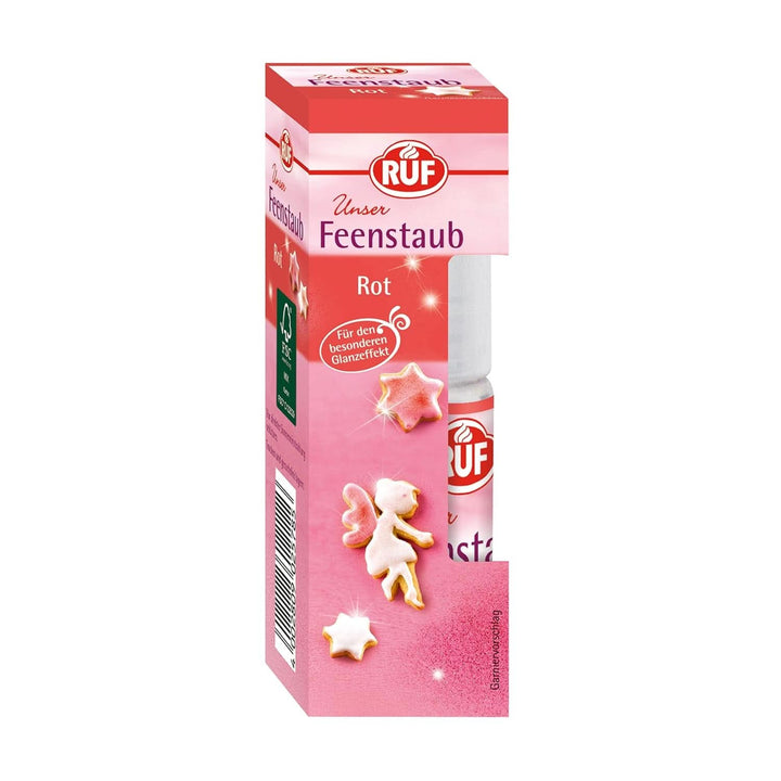 RUF Fairy Dust, praf de sclipici comestibil într-o sticlă cu pompă pentru pulverizare, 10 grame Sprinkles Naty Shop Roz 10 grame