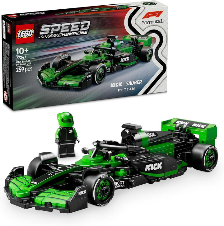 LEGO Speed Champions Mercedes-Amg F1 W15 Race Car - Jucărie cu minifigurină Formula 1 - Model de mașină de colecționat și construit - Cadou pentru băieți și fete 10+ sau fani adulți 77244 Seturi de constructie Besuche den LEGO-Store Kick Sauber F1 Team C44 Mașină de curse 77247