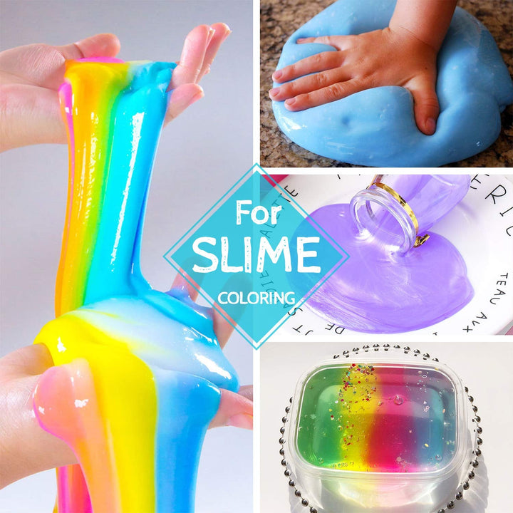 Colorant alimentar - Set de 15 coloranți alimentari lichizi pentru copt torturi, fursecuri, macaroane - Colorant alimentar foarte concentrat pentru decorarea torturilor, slime DIY, colorare pentru artizanat - 6 ml fiecare