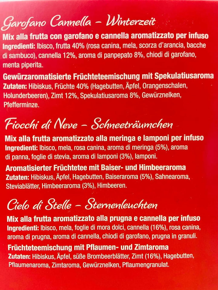 Pompadour 1913 Winter Collection Sortiment de ceaiuri din fructe și plante fără cofeină - 1 x 30 pliculețe de ceai (82,5 grame)