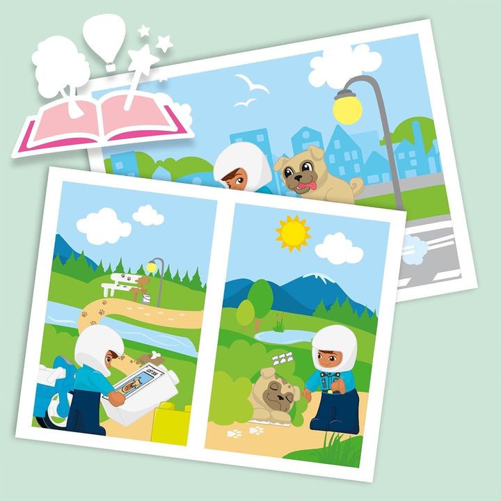 Motocicletă de poliție LEGO 10967 DUPLO, Jucărie de poliție pentru copii mici de la 2 ani, Jucărie ideală pentru abilități motorii pentru bebeluși, Motocicletă de jucărie Seturi de constructie Besuche den LEGO-Store