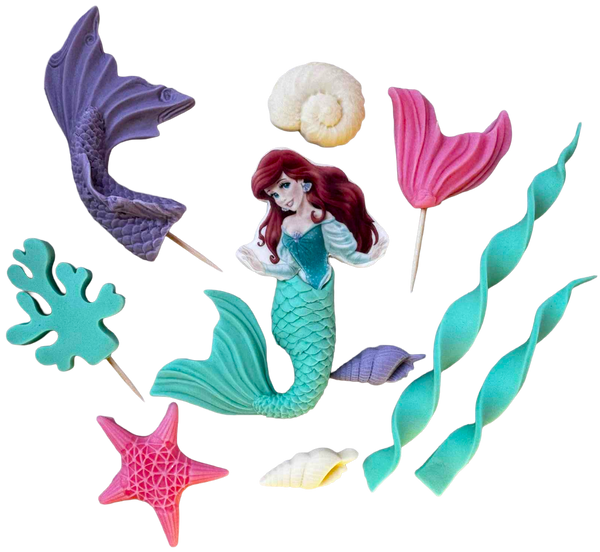 Sada 10 jedlých dekorací, Ariel