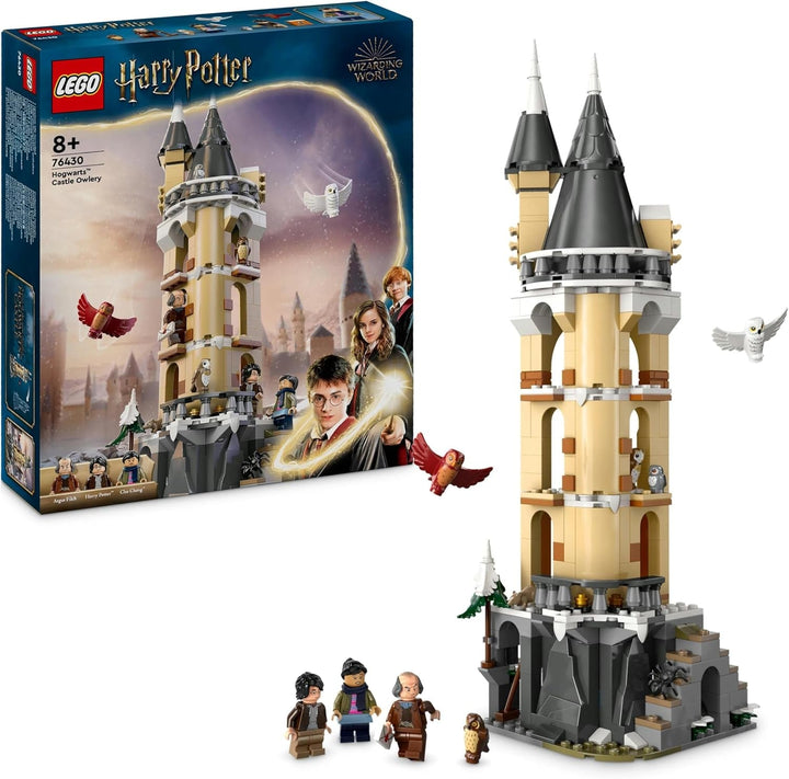 LEGO Harry Potter Owlery la Castelul Hogwarts, set de aventură cu animale de jucărie și 3 mini figurine, jucărie pentru film pentru copii, cadou pentru fete, băieți și toți fanii de la 8 ani 76430 Seturi de constructie Besuche den LEGO-Store Singur
