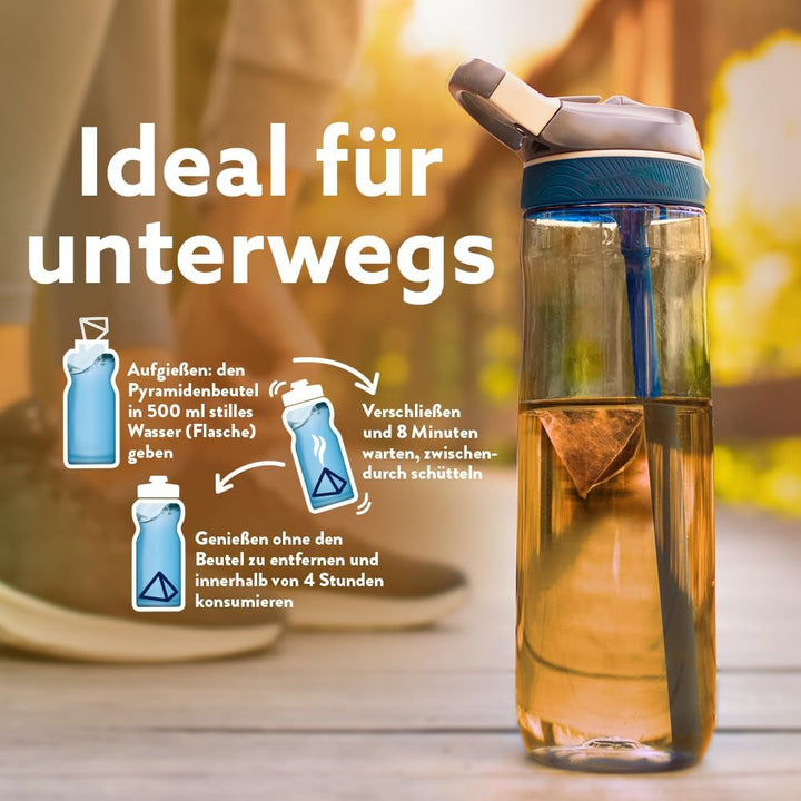 Meßmer Cold Tea Sommer-Beere | 14 pliculețe piramidale | Fără gluten | Fără lactoză | Vegan