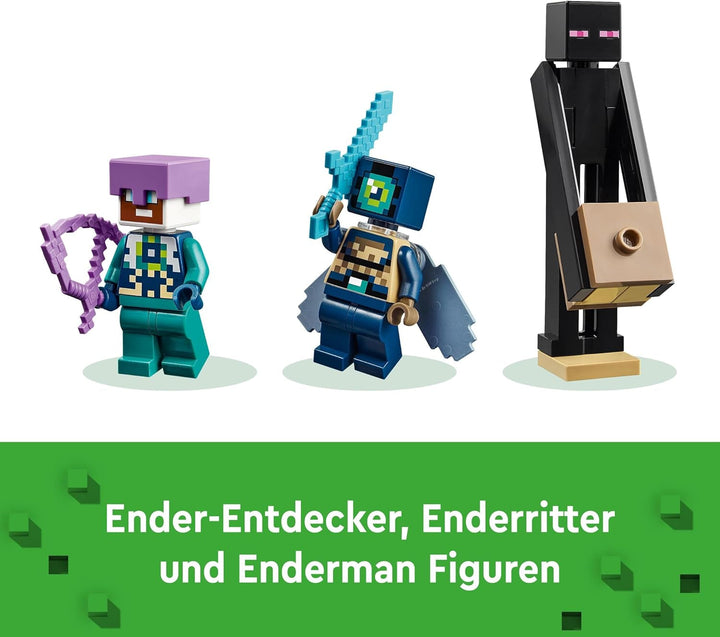LEGO Minecraft The End Dragon și The End Ship, jucărie de acțiune și set de descoperire, set de construcție pentru jocuri video, set de aventură, cadou pentru băieți și fete de la 8 ani 21264 Seturi de constructie Besuche den LEGO-Store