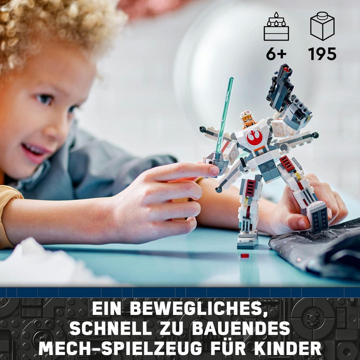 LEGO Star Wars X-Wing Mech al lui Luke Skywalker, cărămizi de jucărie de colecționat, aventură de acțiune, idee de cadou pentru băieți și fete creative cu vârsta de 6+ 75390 Seturi de constructie Besuche den LEGO-Store