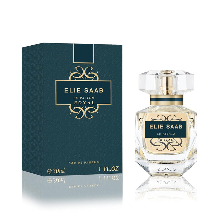 Elie Saab Le Parfum Royal 30 ml – Apă de parfum pentru femei – Parfum chypre ambrat – Note captivante de mandarină, trandafir și ambră – Sticlă transparentă din sticlă