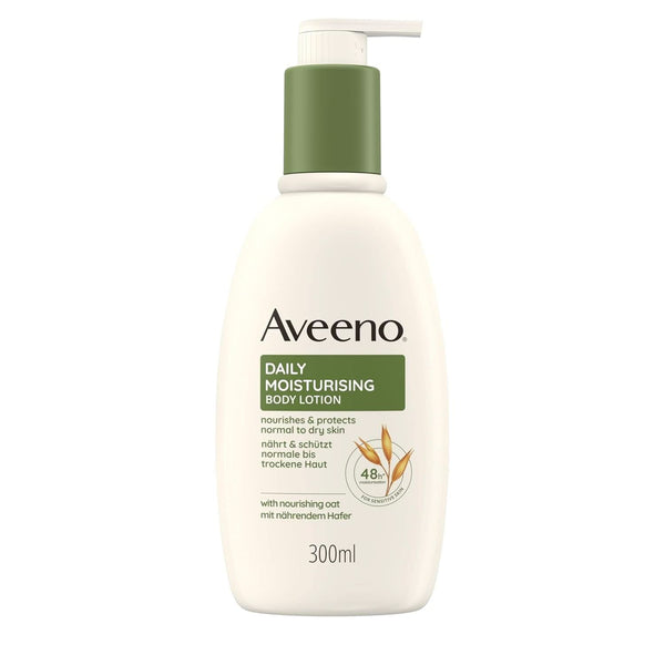 Aveeno Daily Moisturising Body Lotion, 300 ml Cosmetice si Infrumusetare Naty Shop Pentru pielea sensibilă foarte uscată