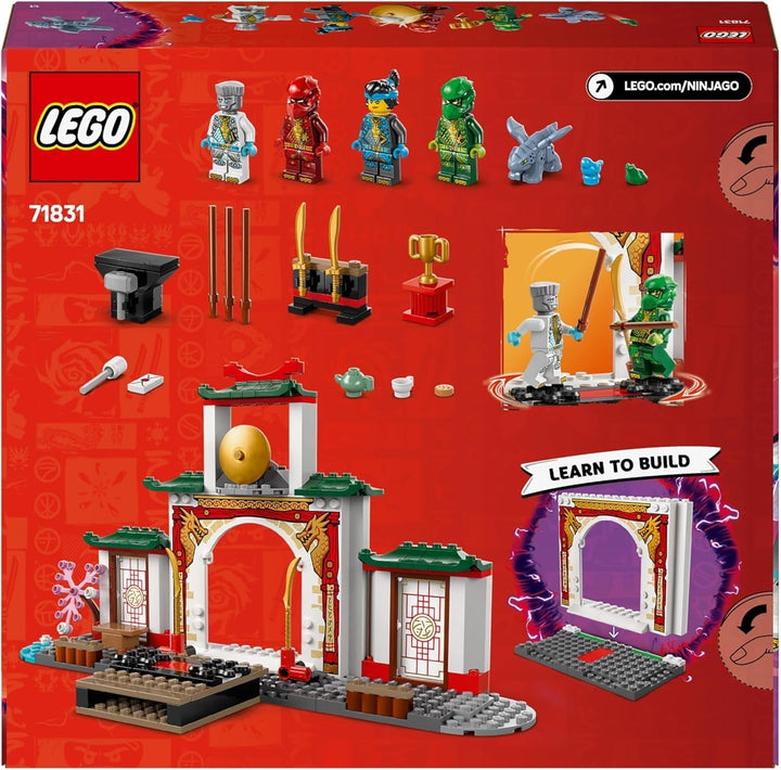 LEGO NINJAGO Spinjitzu Templul Ninja - Playset cu 4 minifigurine și 1 figurină dragon - Set de construcție - Cadou de Crăciun sau aniversare pentru băieți și fete de la 4 ani 71831 Seturi de constructie Besuche den LEGO-Store